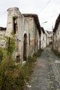 Destroyed building after the earthquake in Italy Royalty Free Stock Photo