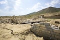 Destroyed building - rubble