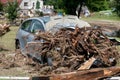 Destroyed car Royalty Free Stock Photo