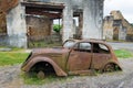 Car of the doctor in Oradour sur Glane Royalty Free Stock Photo