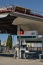 destroyed gas station from hostilities