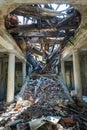 Destroyed hotel in Kupari