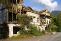 Destroyed house in Abkhazia Royalty Free Stock Photo