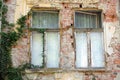 Destroyed house as war aftermath in Lipik, Croatia Royalty Free Stock Photo