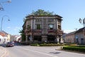 Destroyed house as war aftermath. The Croatian in Pakrac, Croatia