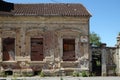 Destroyed house as war aftermath. The Croatian in Pakrac, Croatia Royalty Free Stock Photo