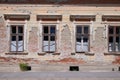 Destroyed house as war aftermath. The Croatian in Pakrac, Croatia Royalty Free Stock Photo