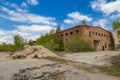 Destroyed industrial building Royalty Free Stock Photo