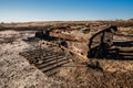 Destroyed infantry fighting vehicle