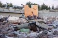 Destroyed Israeli tank Merkava in Mleeta Lebanon