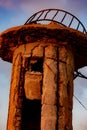 Destroyed light house tower in the town of Batroun