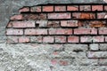 Destroyed Old Brick Wall Royalty Free Stock Photo