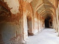 Destroyed cloisters in Marianna OraÃâska\'s Palace in Kamieniec ZÃâ¦bkowicki, Poland Royalty Free Stock Photo