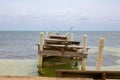 Destroyed Pier after Hurricane Royalty Free Stock Photo