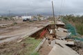 Destroyed road by hurricane Odile