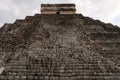 Destroyed stairs on the back of the Chichen Itza Pyramid, Kukulcan Pyramid, El Castillo, The Castle, close to Valladolid, Mexico