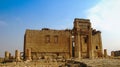 Destroyed temple of Baal in Palmyra, Syria, Eliminated by ISIS