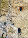 The destroyed tower of old Genoese fortress Royalty Free Stock Photo