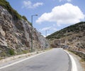 The destroyed windmills, island of Crete Royalty Free Stock Photo