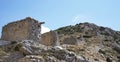 The destroyed windmills, island of Crete Royalty Free Stock Photo