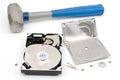 Destroying hard disk drive