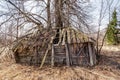 Destroying the old Russian sauna Royalty Free Stock Photo