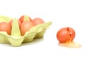 Destructed egg Royalty Free Stock Photo