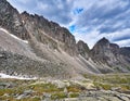 Destruction of ridge under the influence of weathering erosion