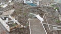 Destruction after the shelling of residential buildings. Mariupol. War in Ukraine