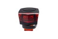 Detachable bicycle safety red blinking tail LED light. Royalty Free Stock Photo