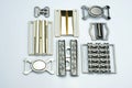 Detachable buckle for making belts for dresses, skirts. Royalty Free Stock Photo