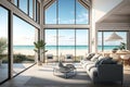 detached beachside villa with floor-to-ceiling windows for unparalleled view of the ocean and sunrise