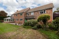 Detached house Gardens and patio Royalty Free Stock Photo