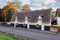 Detached old thatched cottage