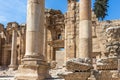 Detaiel view of ruins of the Propylaeum at Jerash , Jordan Royalty Free Stock Photo