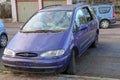 The detail of an abandoned broken car Royalty Free Stock Photo