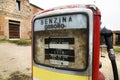 Detail of an abandoned gas pump