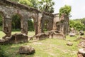 Details of abandoned half-ruined medieval temple india Royalty Free Stock Photo