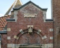 Detail above gated entrance to the Begijnhof, Amsterdam, The Netherlands