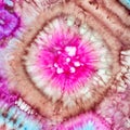 Detail of abstract bright pattern in tie-dye batik Royalty Free Stock Photo