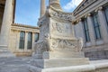 Detail of academy of Athens in Greece.