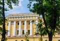 Detail of the Admiralty Building in St. Petersburg, Russia. Admiralty is the current headquarters of the Russian Navy in Saint