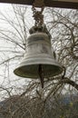 Aged bell on a stone made monastery in Greece