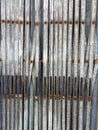 Folded Metal Security Shutters, Abstract Pattern Royalty Free Stock Photo