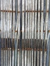 Folded Metal Security Shutters, Abstract Pattern