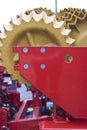 Detail of agricultural machinery Royalty Free Stock Photo