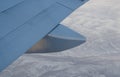 Detail of an aircraft wing. Royalty Free Stock Photo