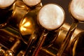 Detail of a alt saxophone Royalty Free Stock Photo