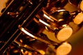 Detail of a alt saxophone Royalty Free Stock Photo