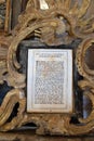 Detail of the altar in the chapel of Saint George in Purga Lepoglavska, Croatia